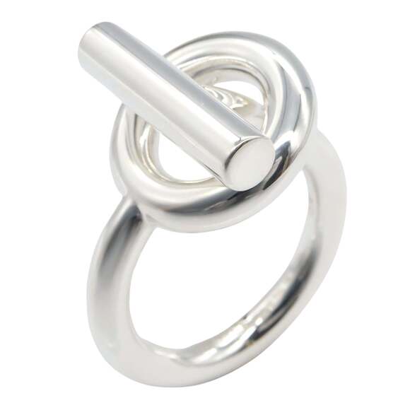 Hermes Hermès Echappé GM Ring 925 Sterling Silver Men's and Women's